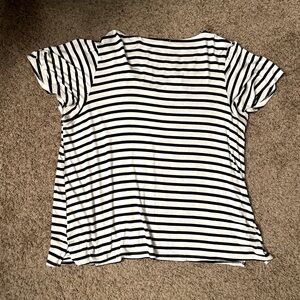 Green Envelope striped short sleeve shirt